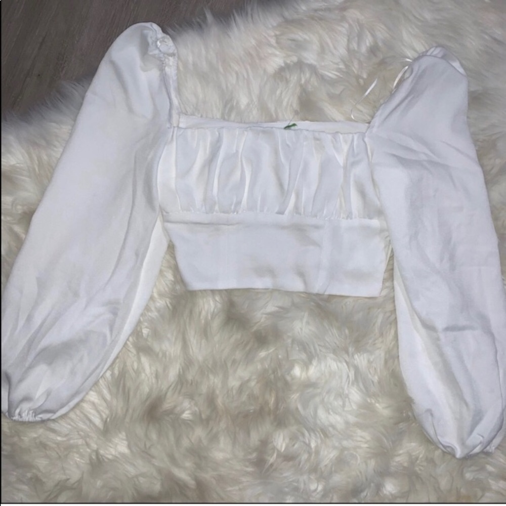 Princess Polly ARIAH LONG SLEEVE TOP White - Picture 3 of 3